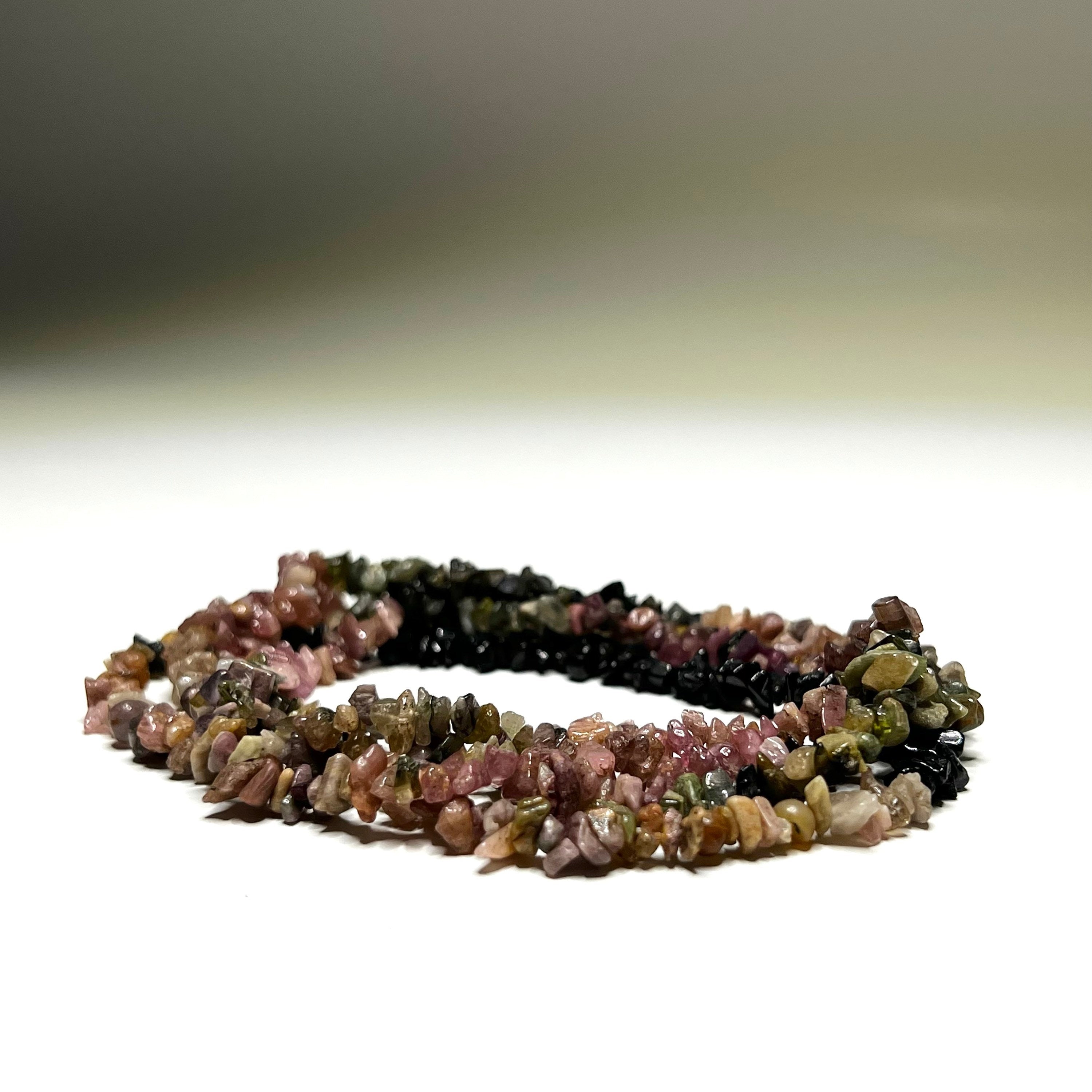 Tourmaline Crystal Chips Necklace