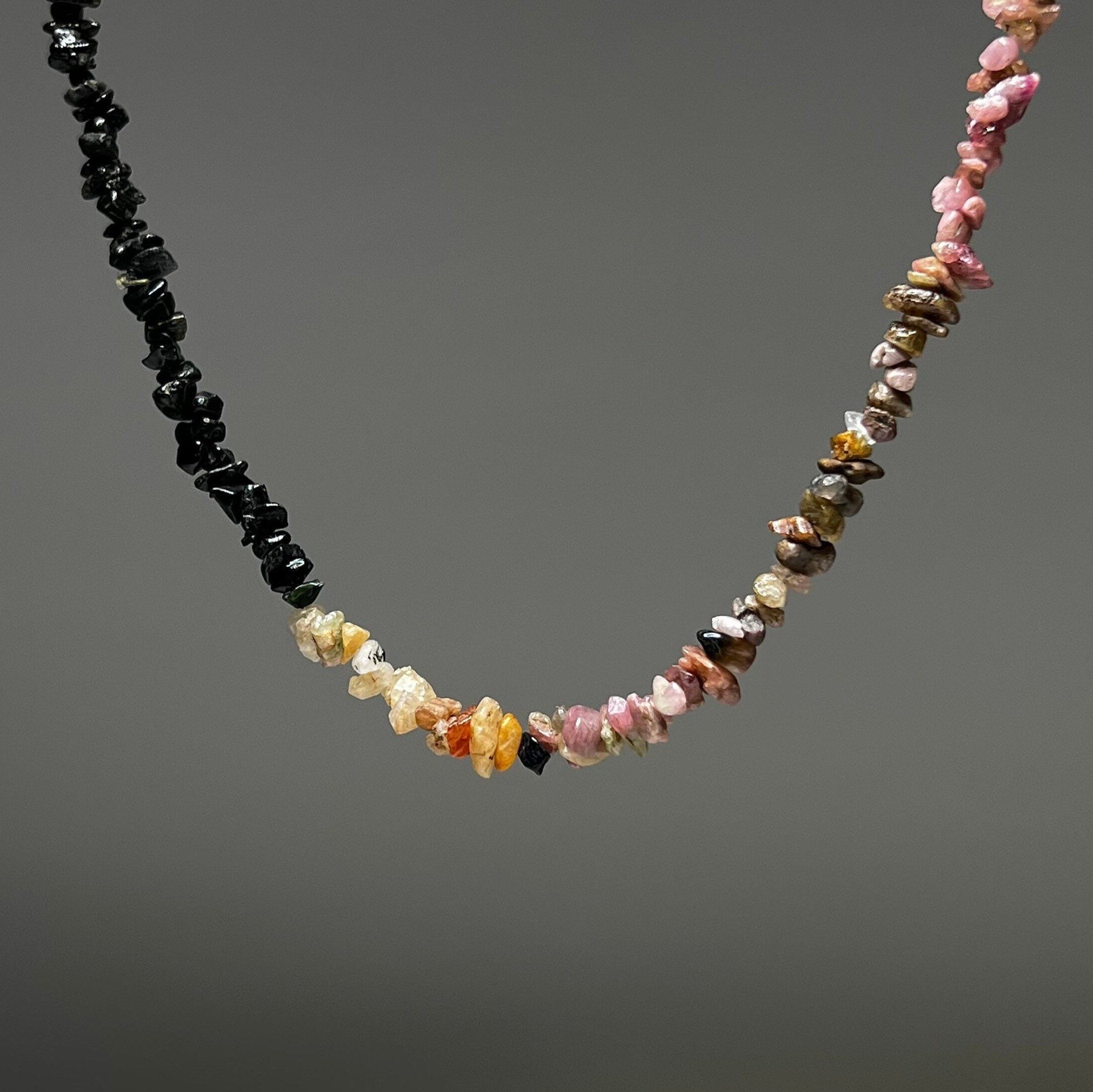 Tourmaline Crystal Chips Necklace