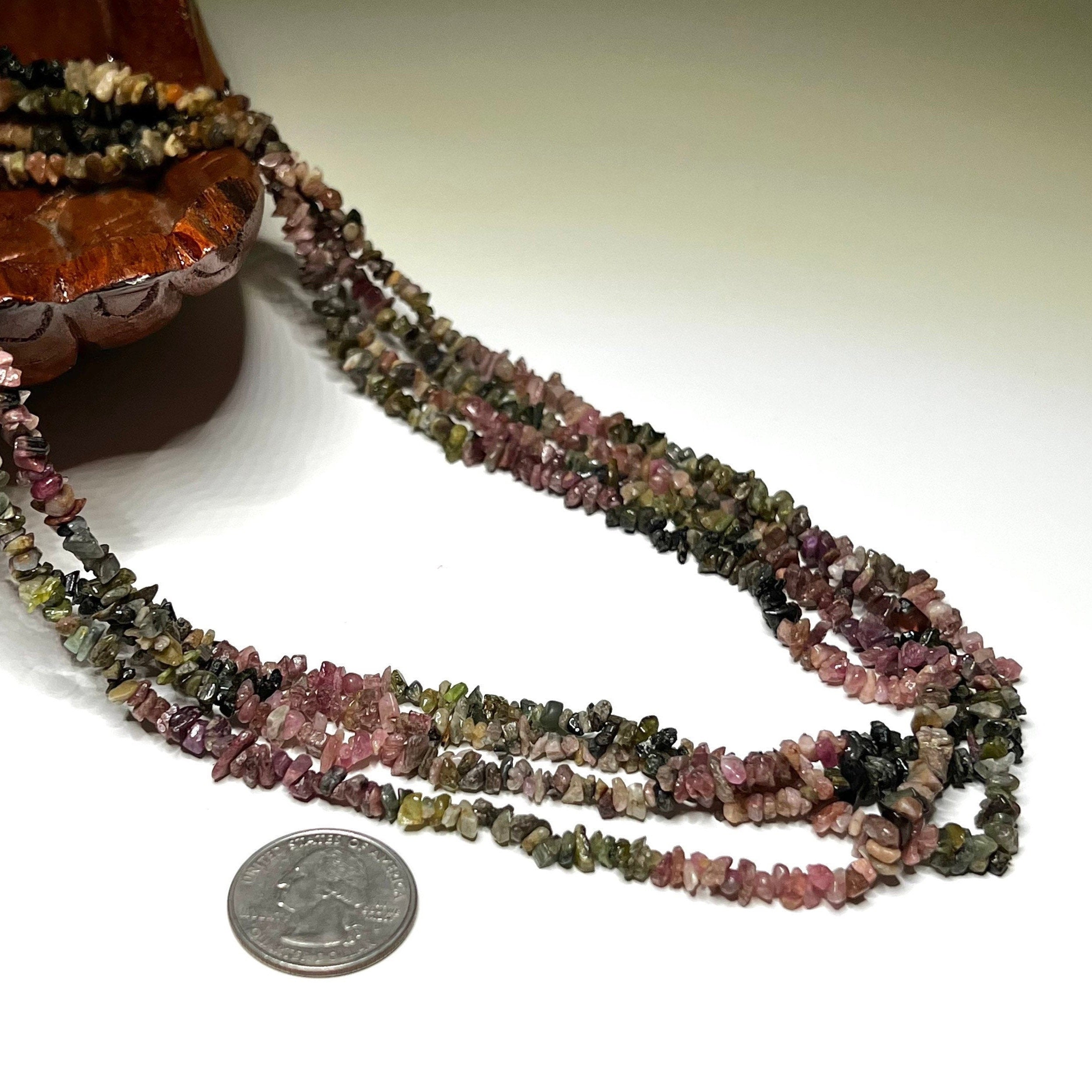 Tourmaline Crystal Chips Necklace
