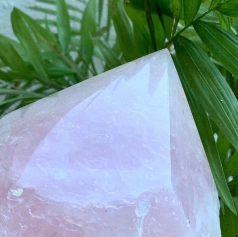 Rose Quartz Crystal Lamp, Rose Quartz Lamp with Polished Point