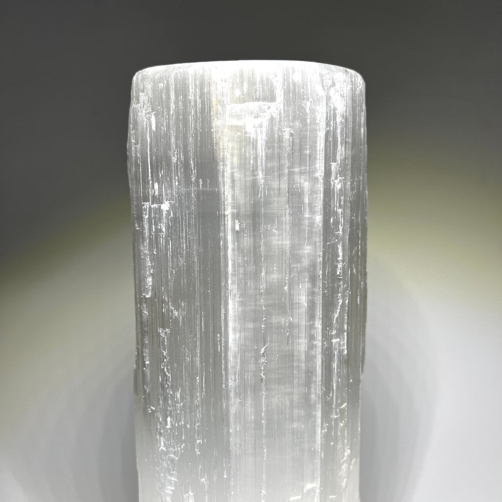 Selenite Crystal Table Lamp, Large Unique Crystal Tower, Available in Three Sizes