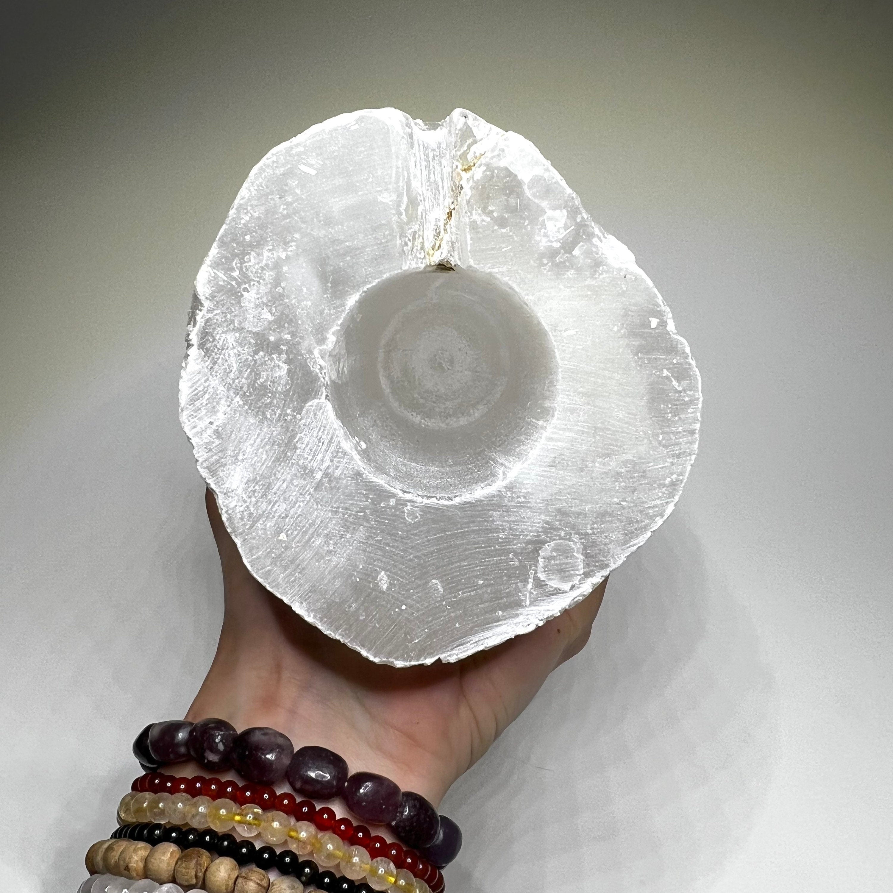 Selenite Crystal Table Lamp, Large Unique Crystal Tower, Available in Three Sizes