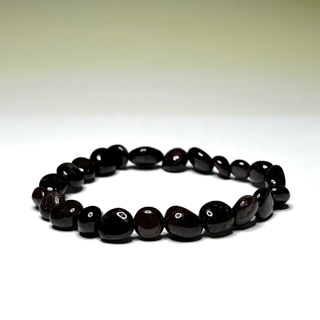 Garnet Crystal Bracelet: Handmade Gemstone Beaded Bracelet