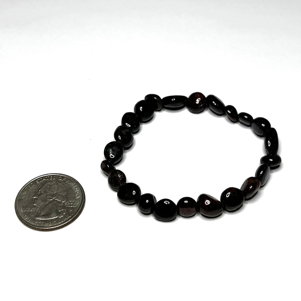 Garnet Crystal Bracelet: Handmade Gemstone Beaded Bracelet
