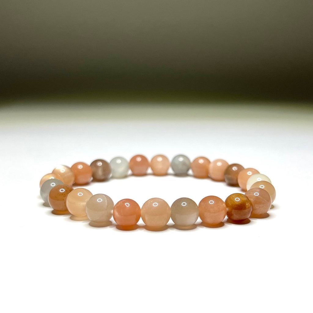 Handmade Multi Moonstone Crystal Bracelet - 6mm, 8mm options
