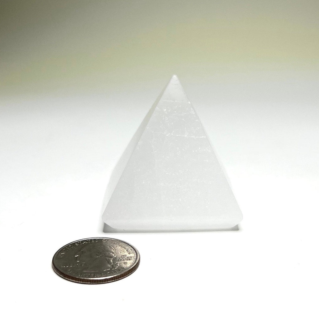 Selenite Crystal Pyramid - Energy Cleansing Charging Station