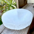 Selenite Charging Plate: 4 Inch Selenite Disk from Morocco