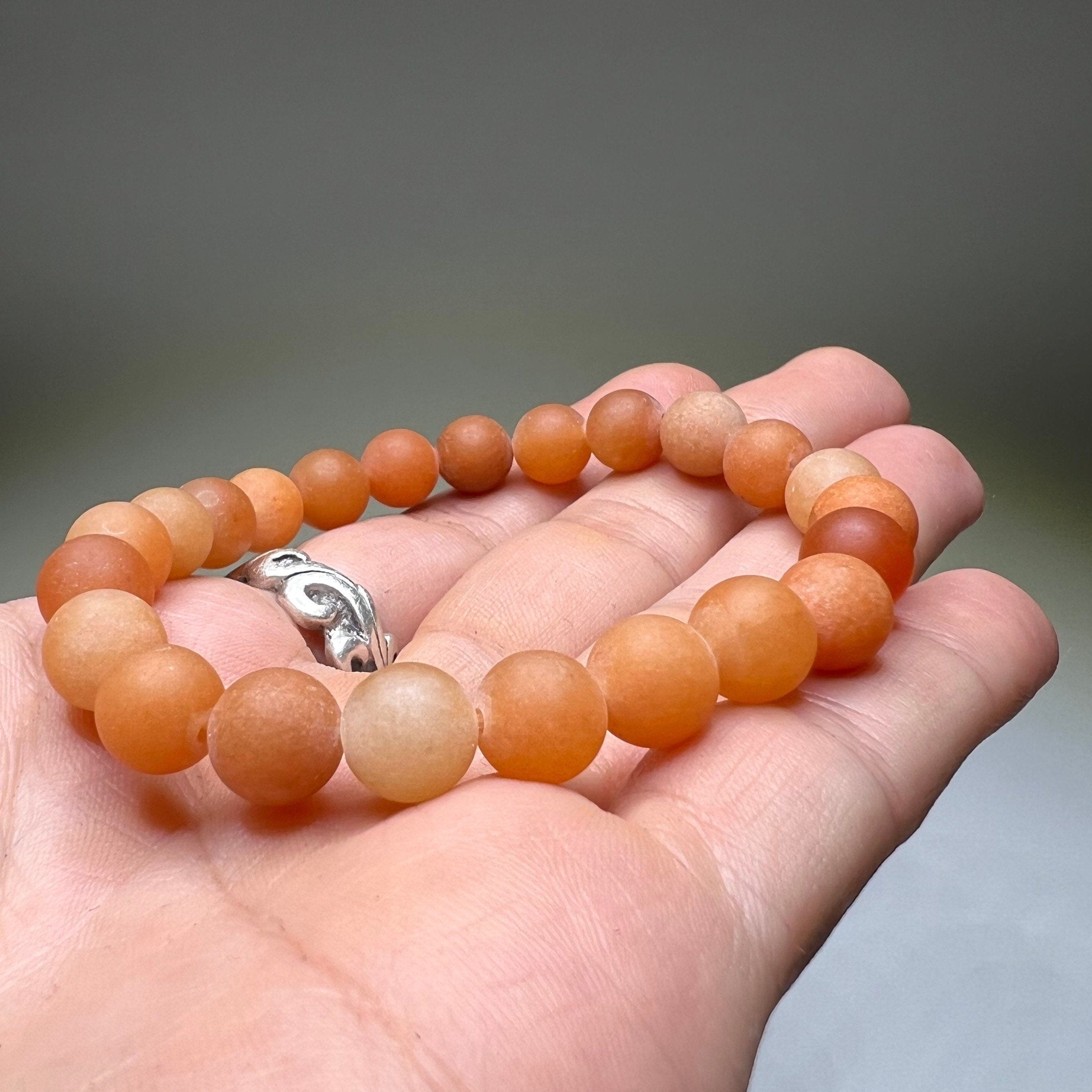 Honey Onyx Crystal Bracelet: 8mm Handmade Gemstone Beaded Bracelet