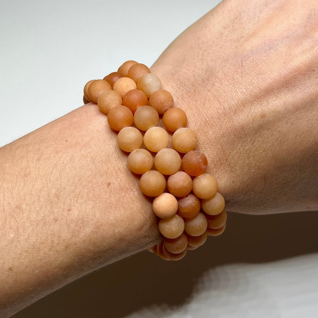 Honey Onyx Crystal Bracelet: 8mm Handmade Gemstone Beaded Bracelet
