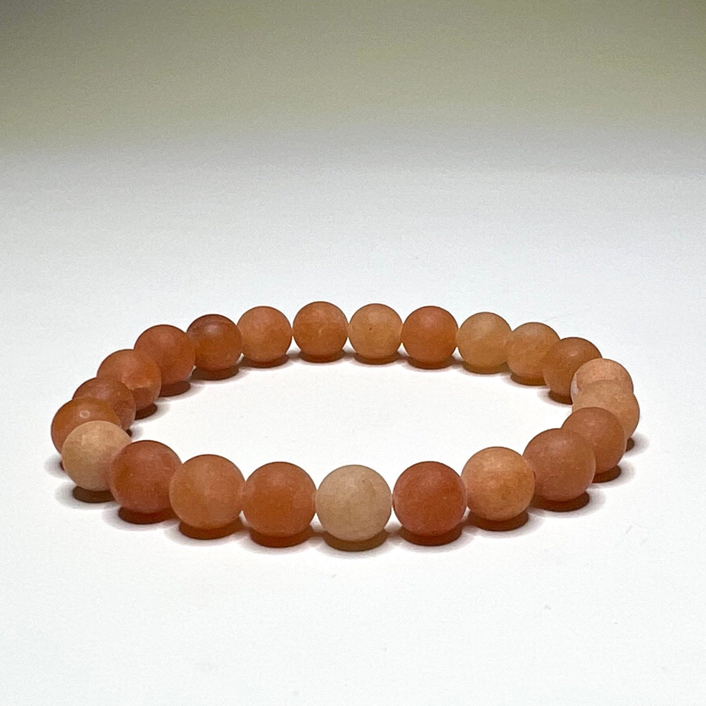 Honey Onyx Crystal Bracelet: 8mm Handmade Gemstone Beaded Bracelet