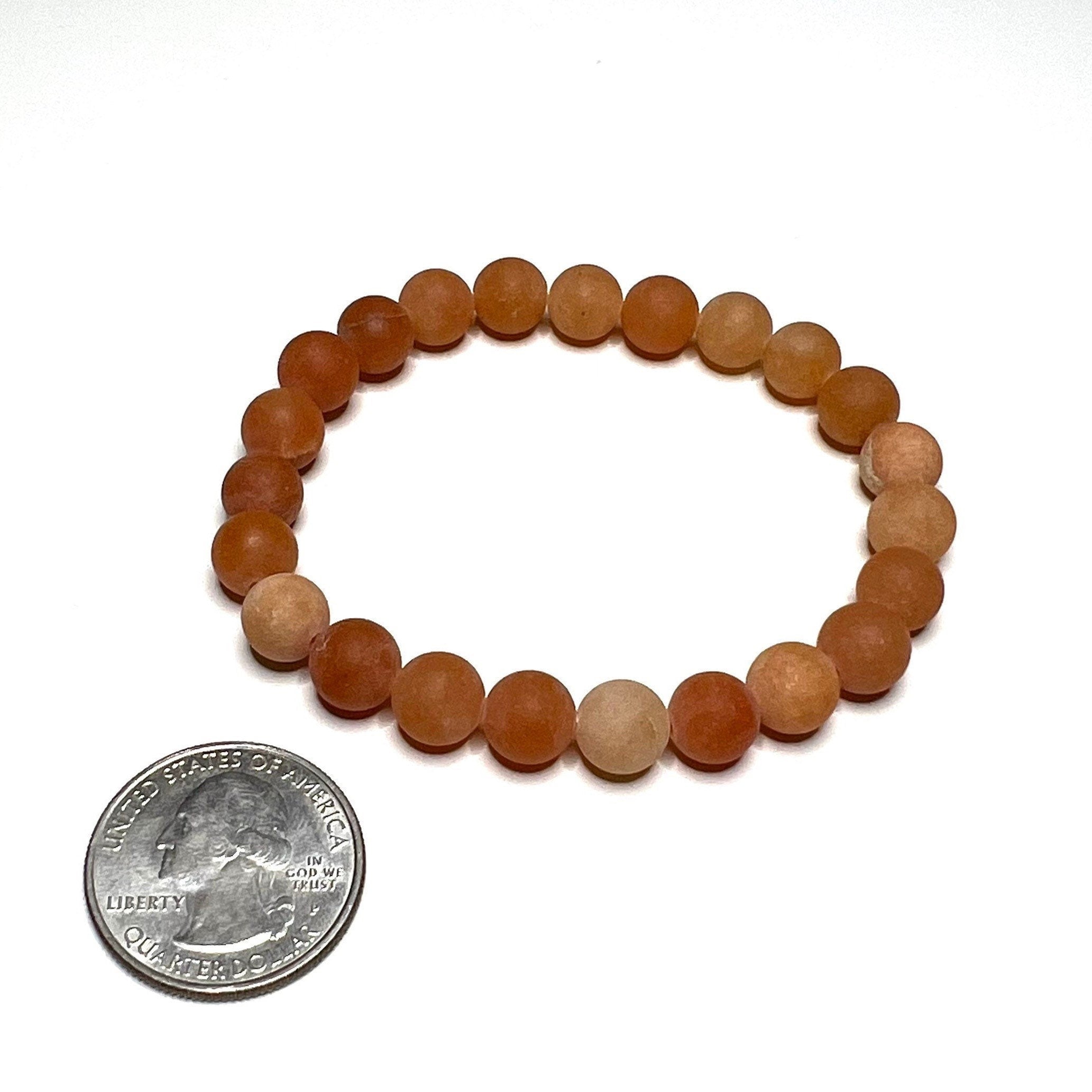 Honey Onyx Crystal Bracelet: 8mm Handmade Gemstone Beaded Bracelet