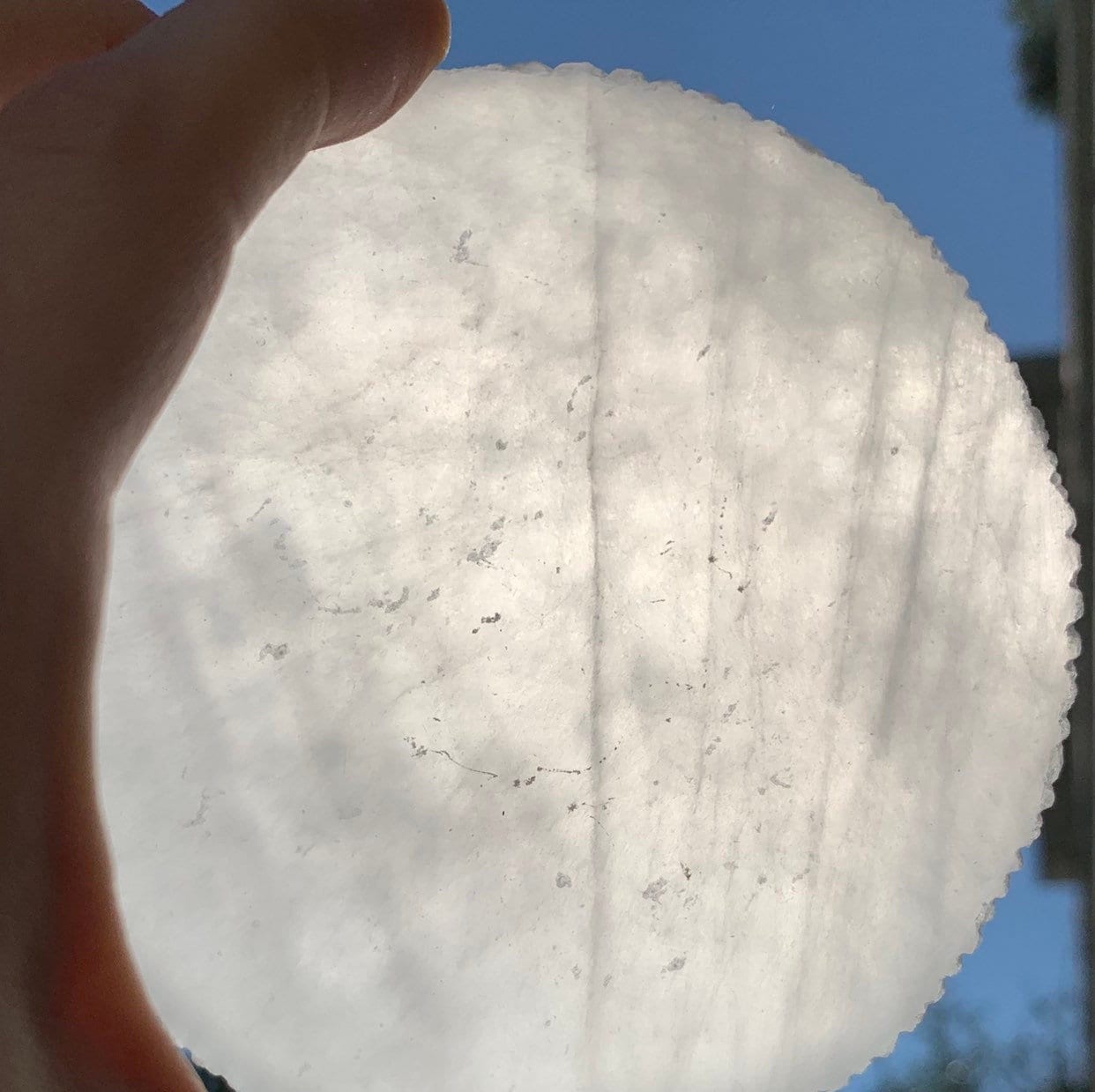 Selenite Charging Plate: 4 Inch Selenite Disk from Morocco