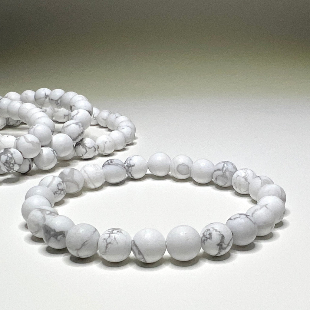 Howlite Crystal Bracelet: Calming Gemstone Beads