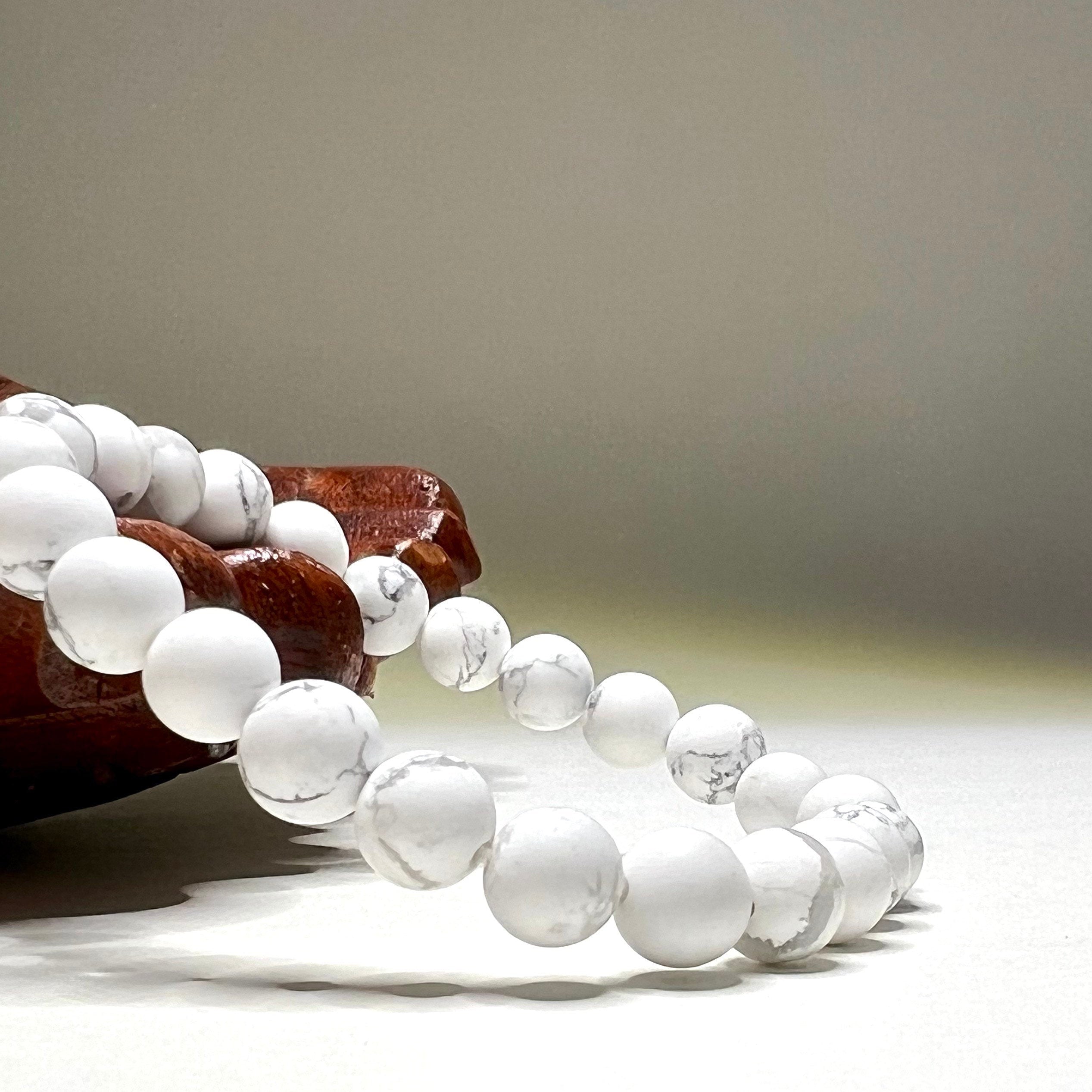 Howlite Crystal Bracelet: Calming Gemstone Beads