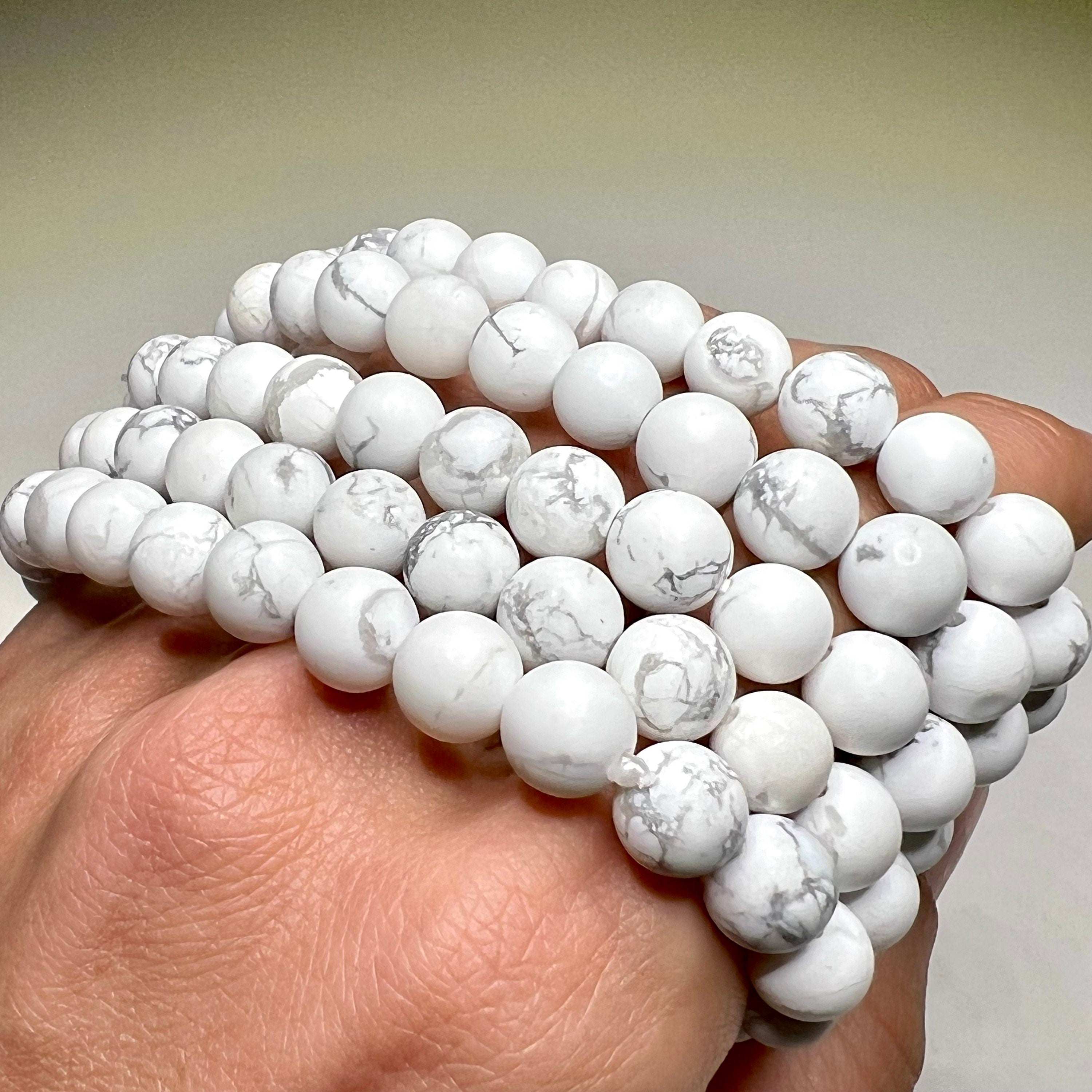 Howlite Crystal Bracelet: Calming Gemstone Beads