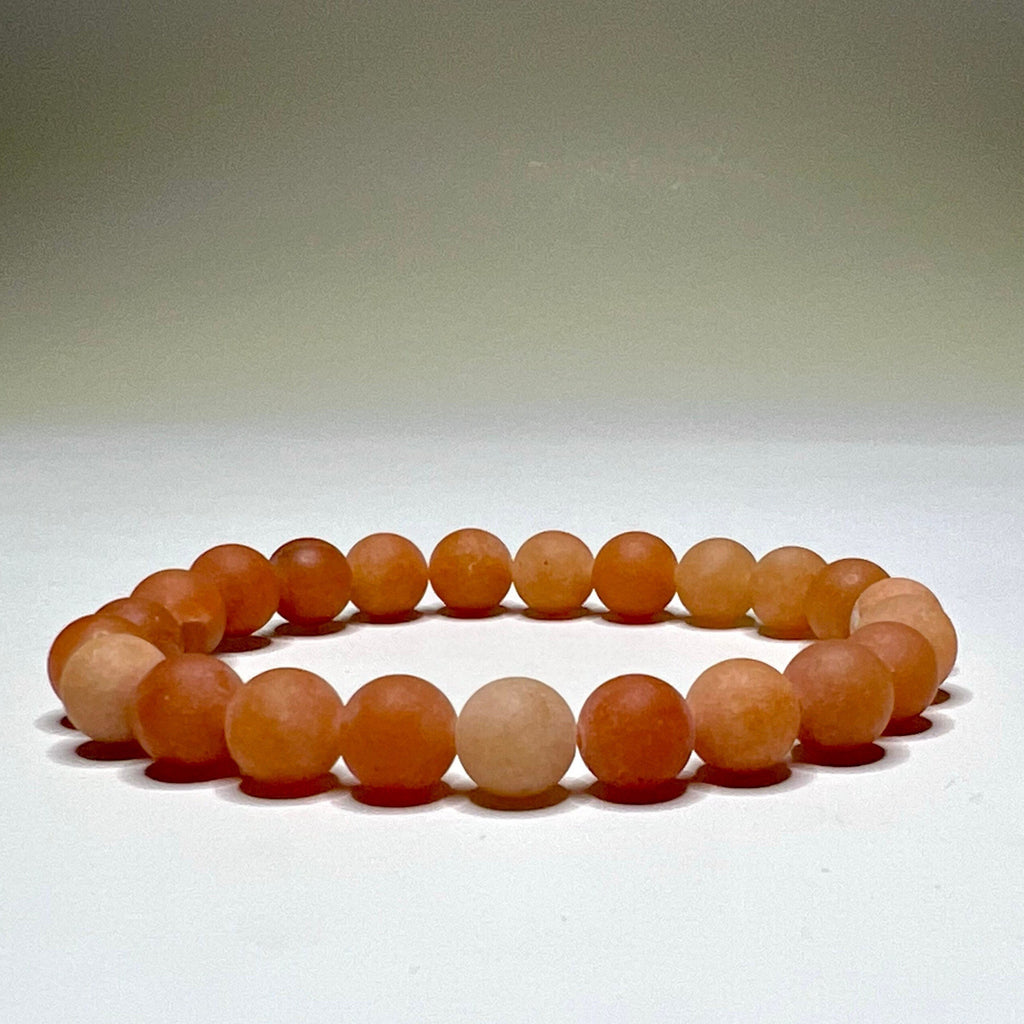 Honey Onyx Crystal Bracelet: 8mm Handmade Gemstone Beaded Bracelet