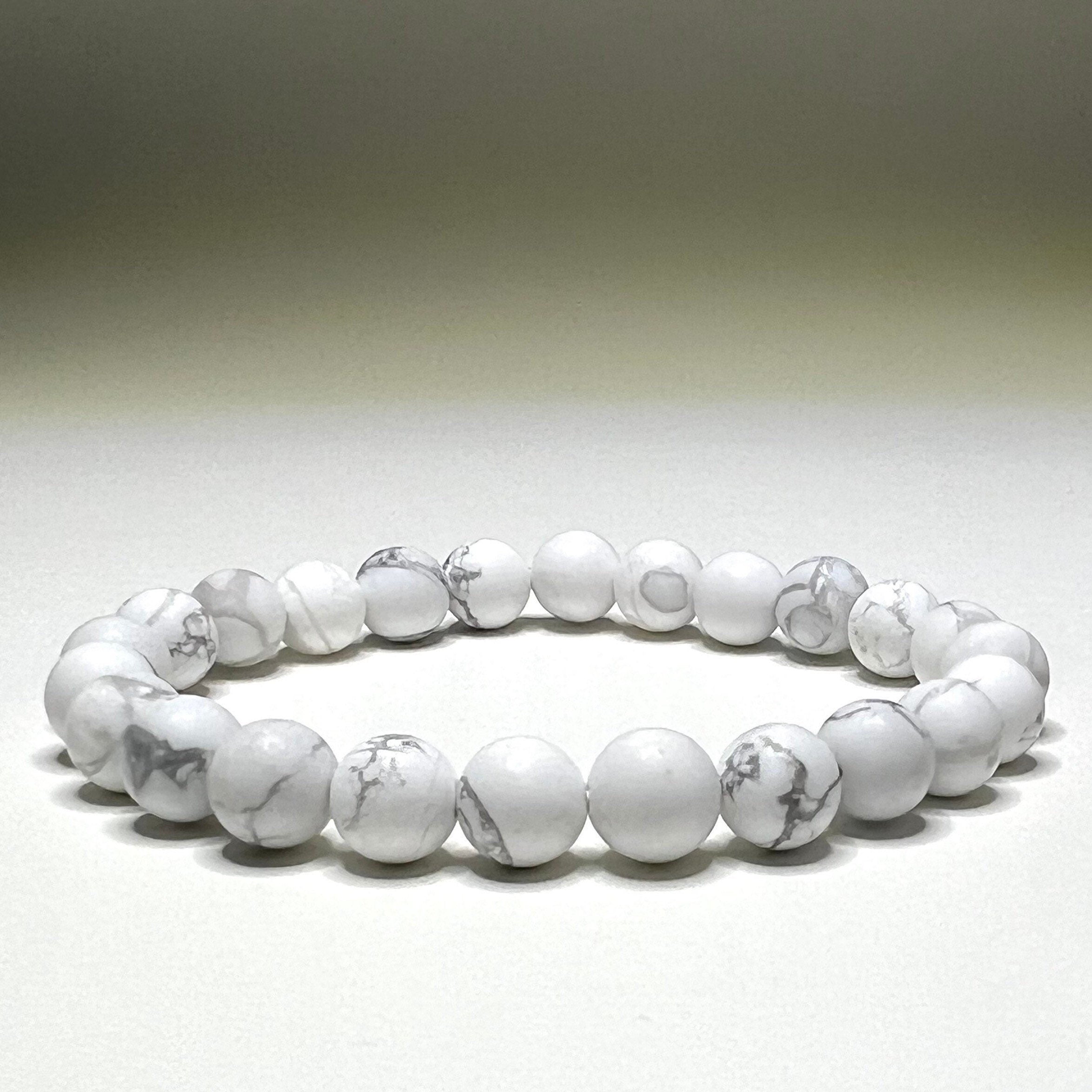 Howlite Crystal Bracelet: Calming Gemstone Beads