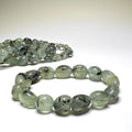Prehnite Crystal Bracelet: Tumbled Gemstone Beaded Bracelet