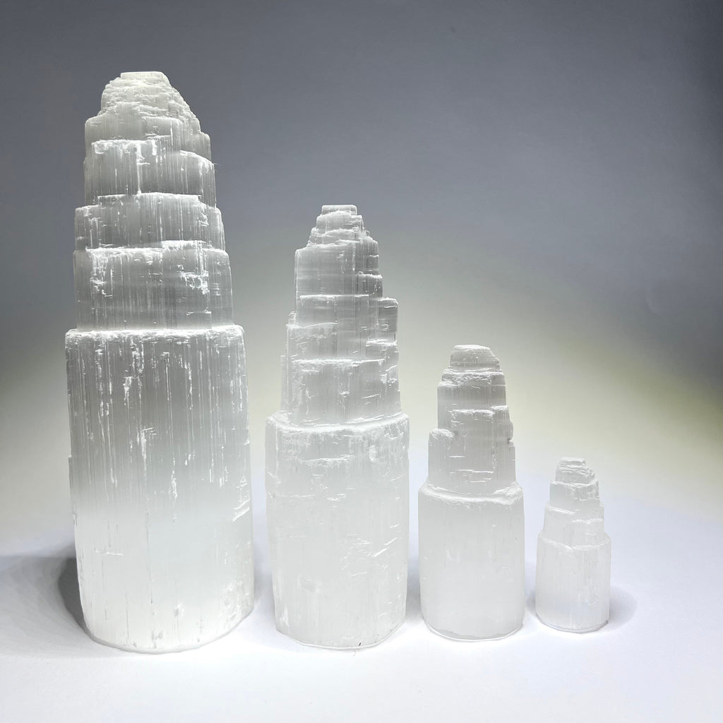 Selenite Crystal Towers -  2, 4, 6 and 8 inches