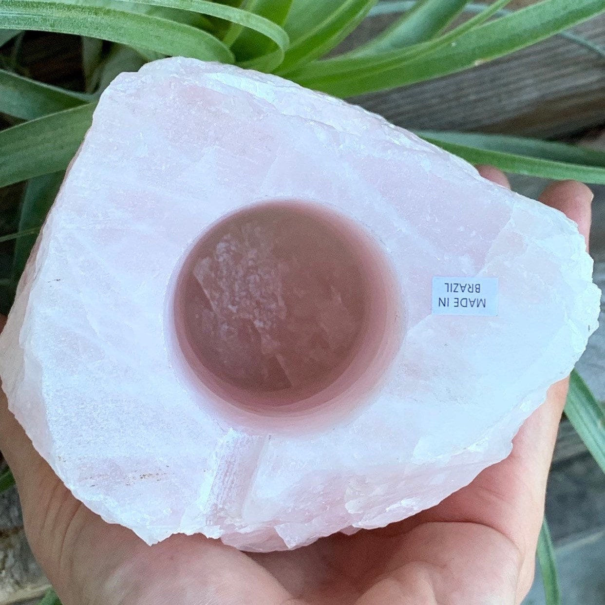 Rose Quartz Crystal Lamp, Rose Quartz Lamp with Polished Point