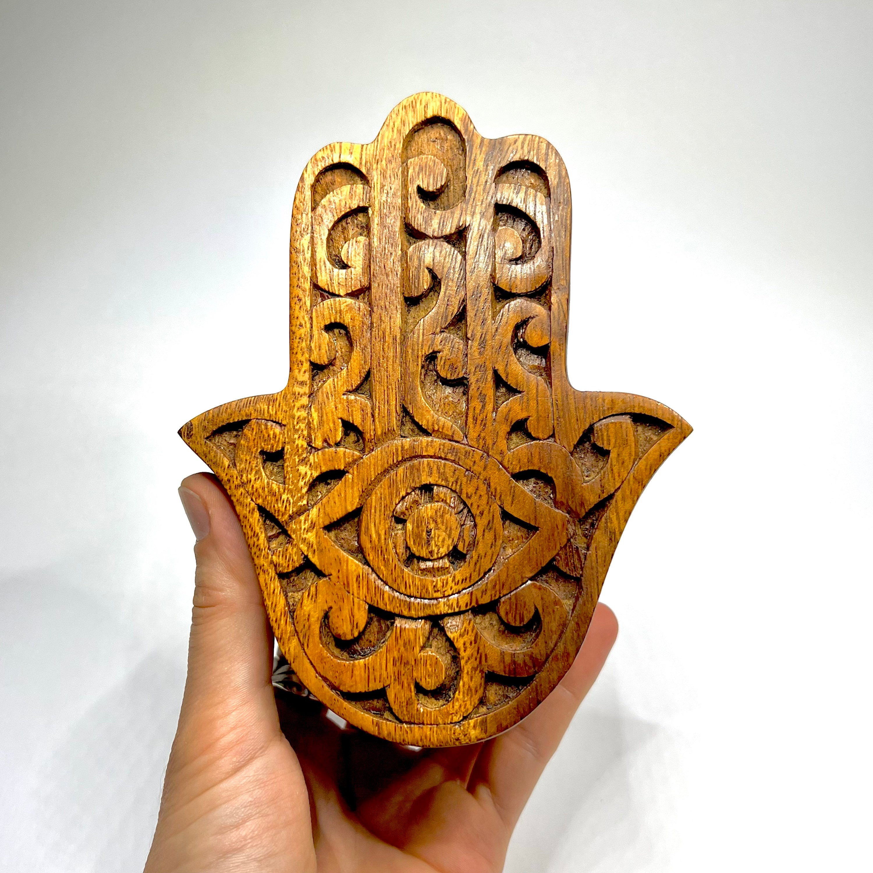 Hamsa Hand Wooden Keepsake Box
