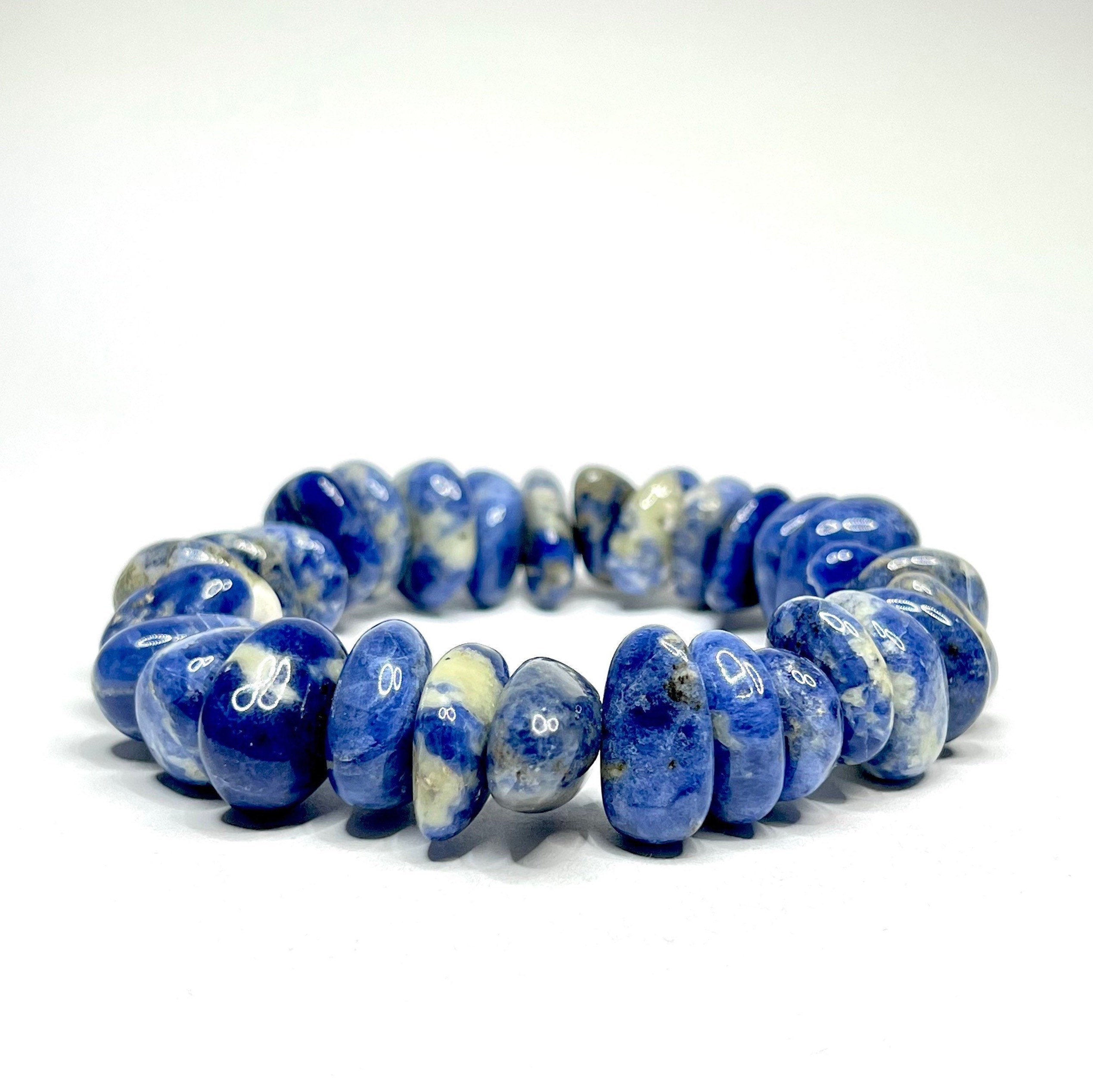 Sodalite Heishi Bead Bracelet