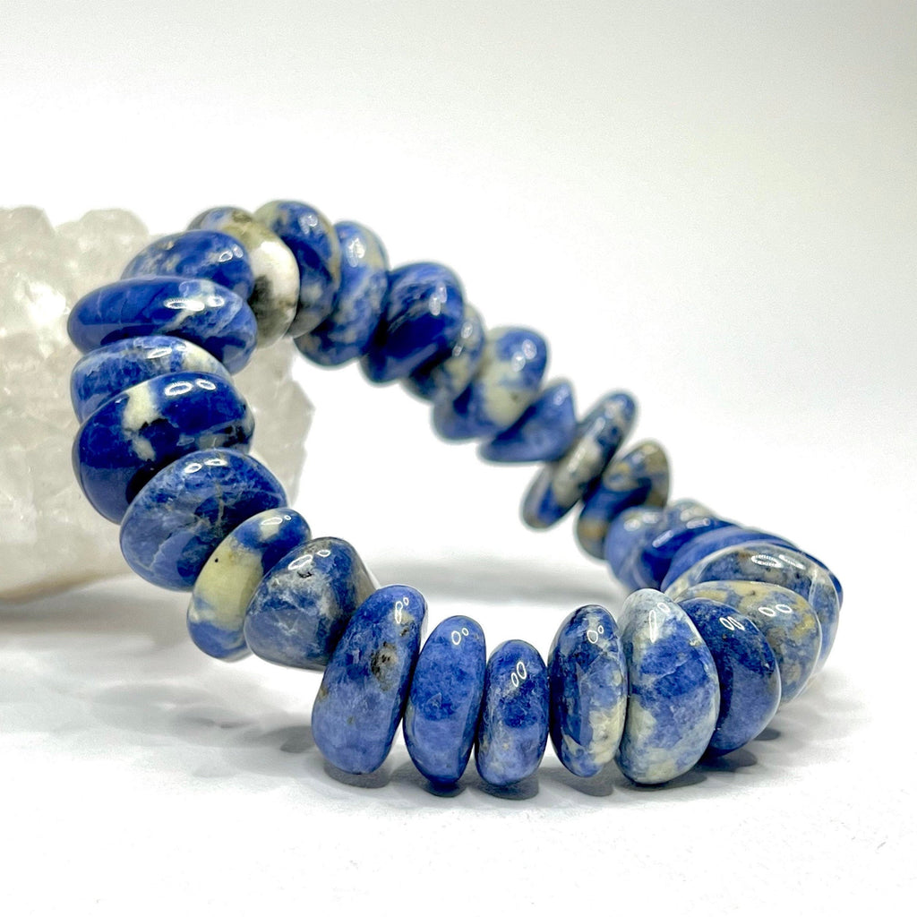 Sodalite Heishi Bead Bracelet