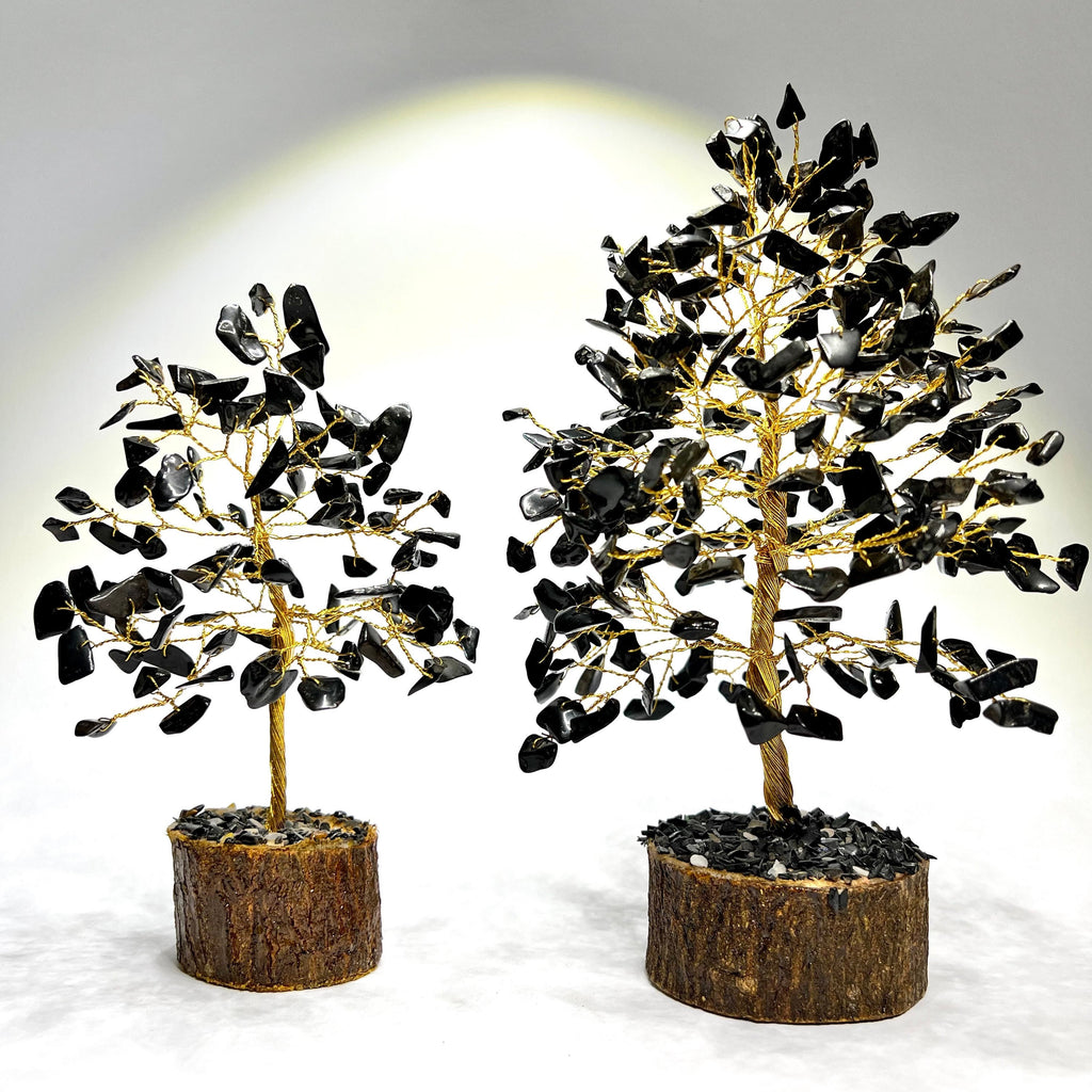 Black Tourmaline Crystal Tree: EMF Protection Decor