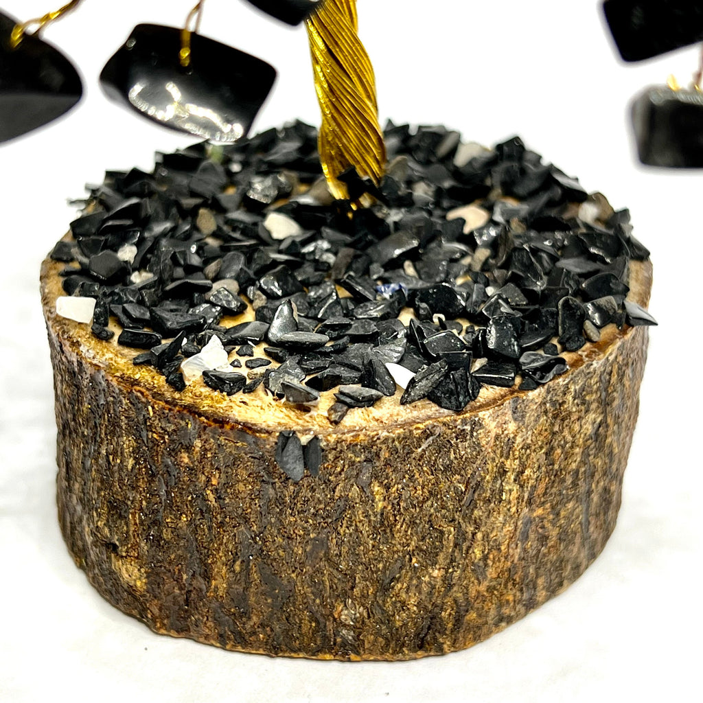 Black Tourmaline Crystal Tree: EMF Protection Decor