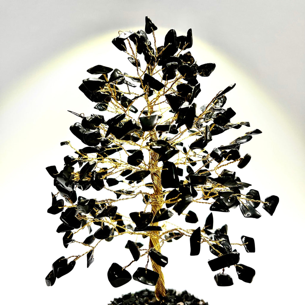 Black Tourmaline Crystal Tree: EMF Protection Decor