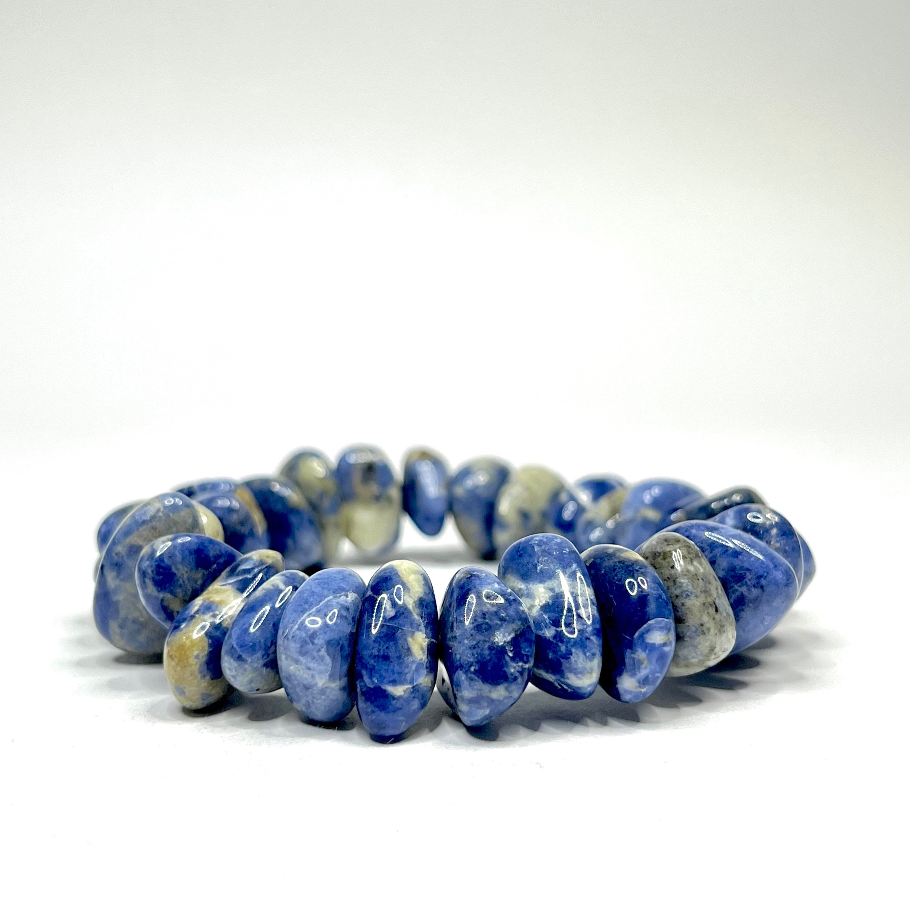 Sodalite Heishi Bead Bracelet