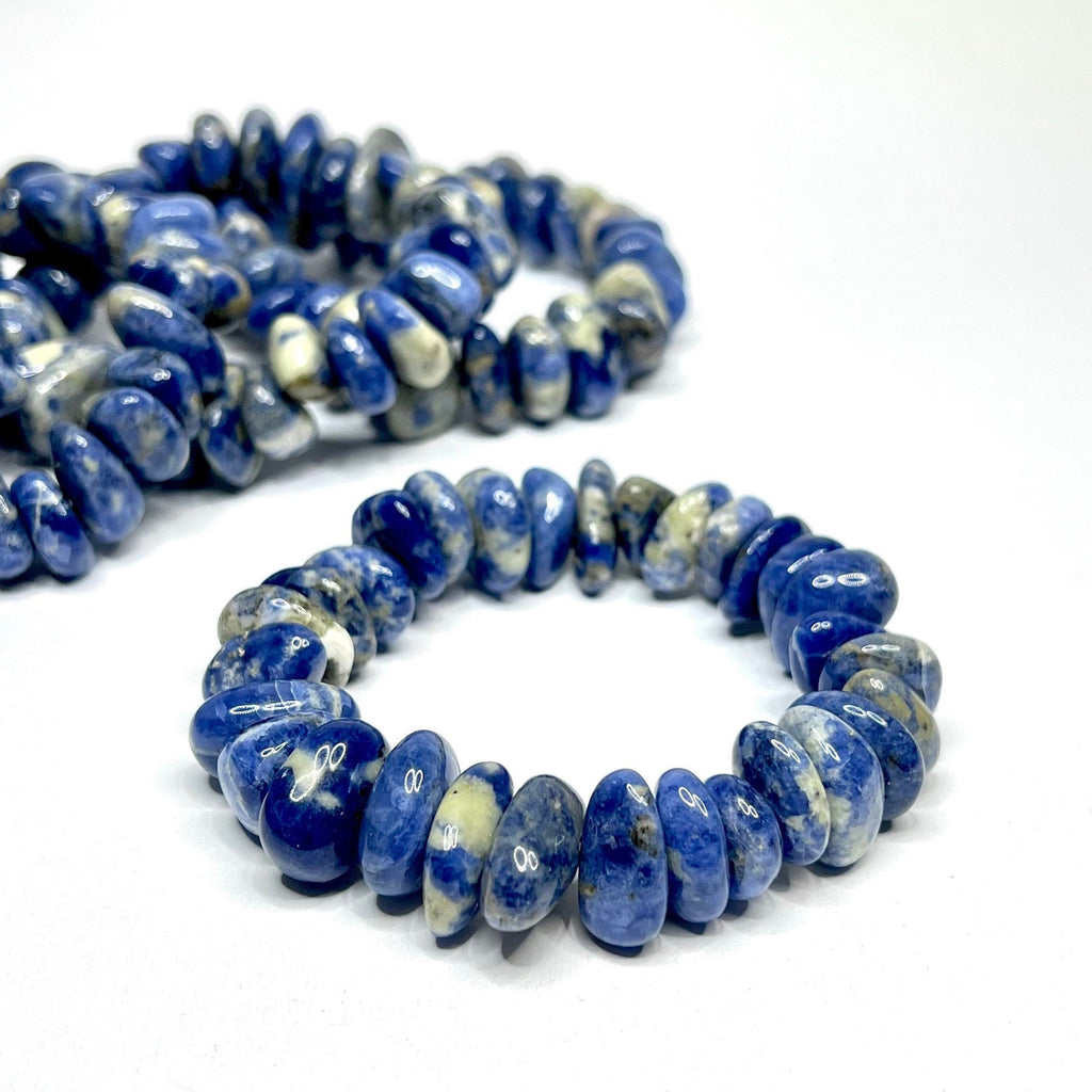 Sodalite Heishi Bead Bracelet