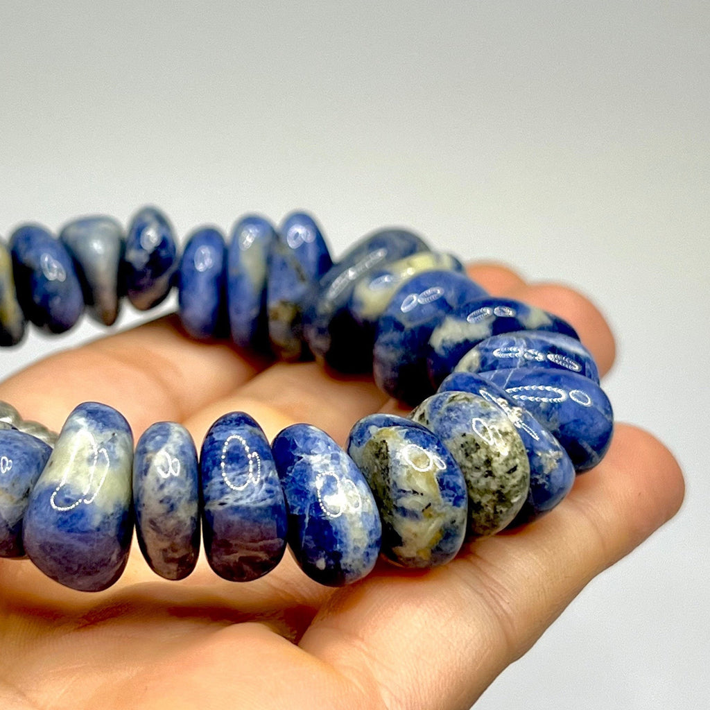 Sodalite Heishi Bead Bracelet