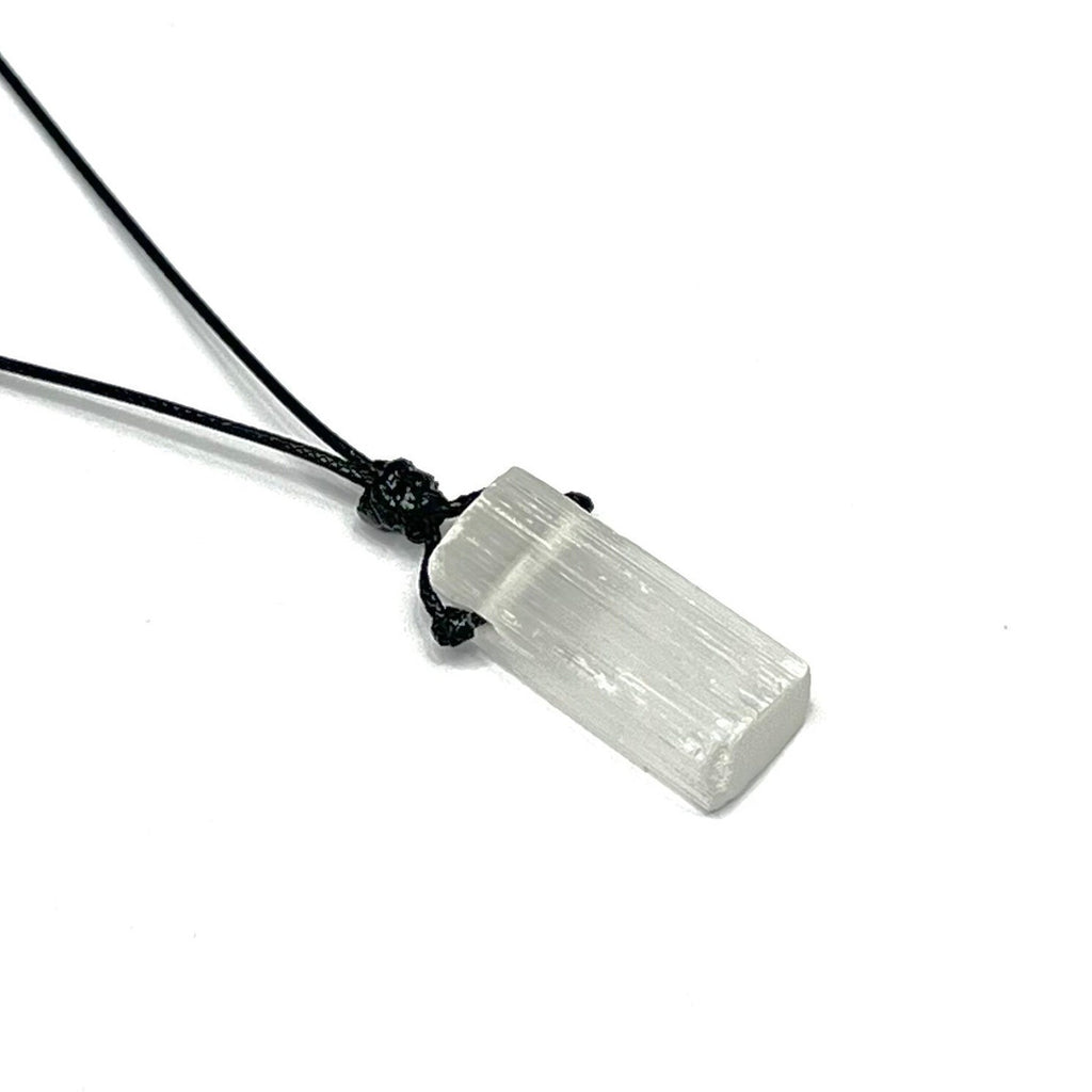 Personalized Selenite Crystal Pendant Necklace
