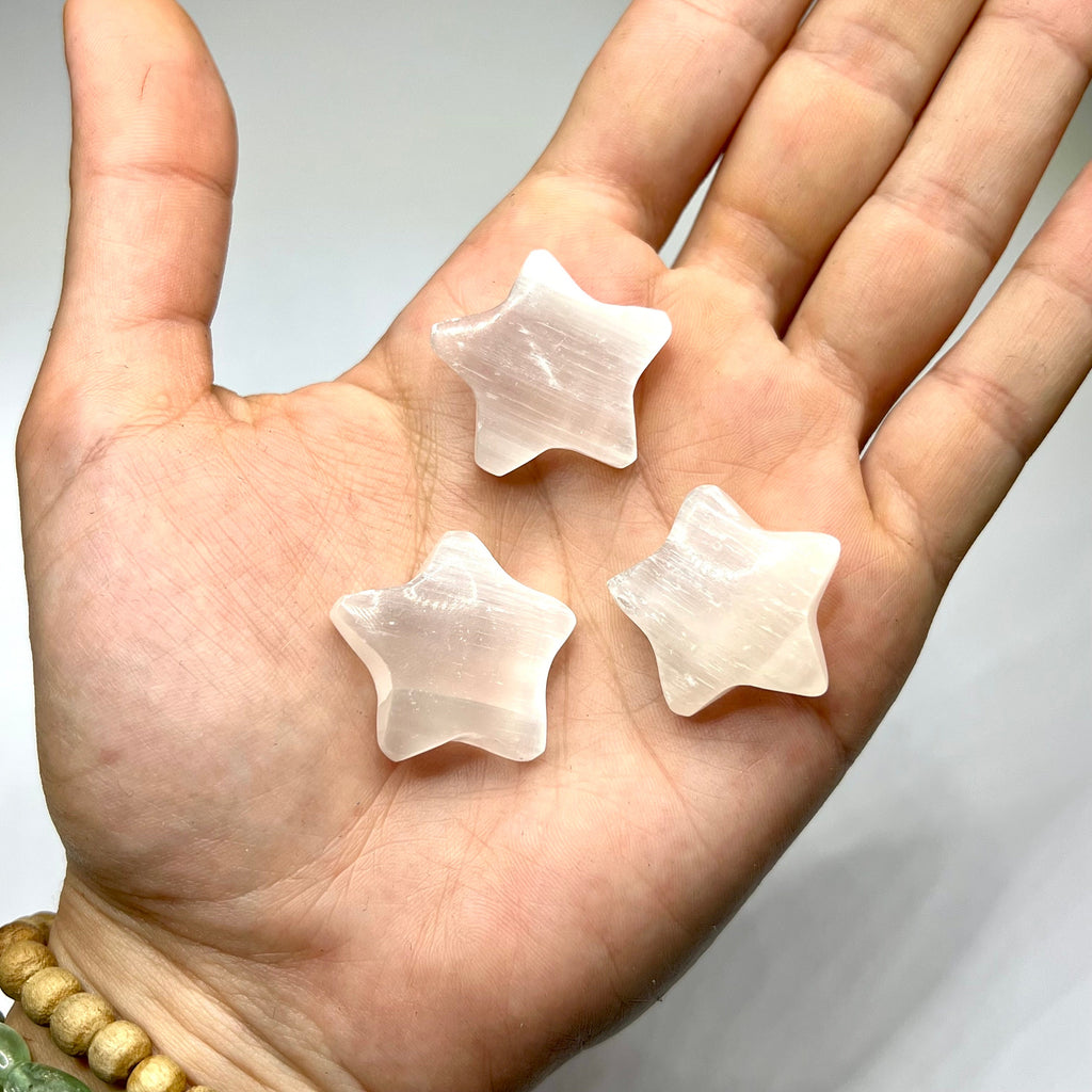 Selenite Crystal Pocket Stone