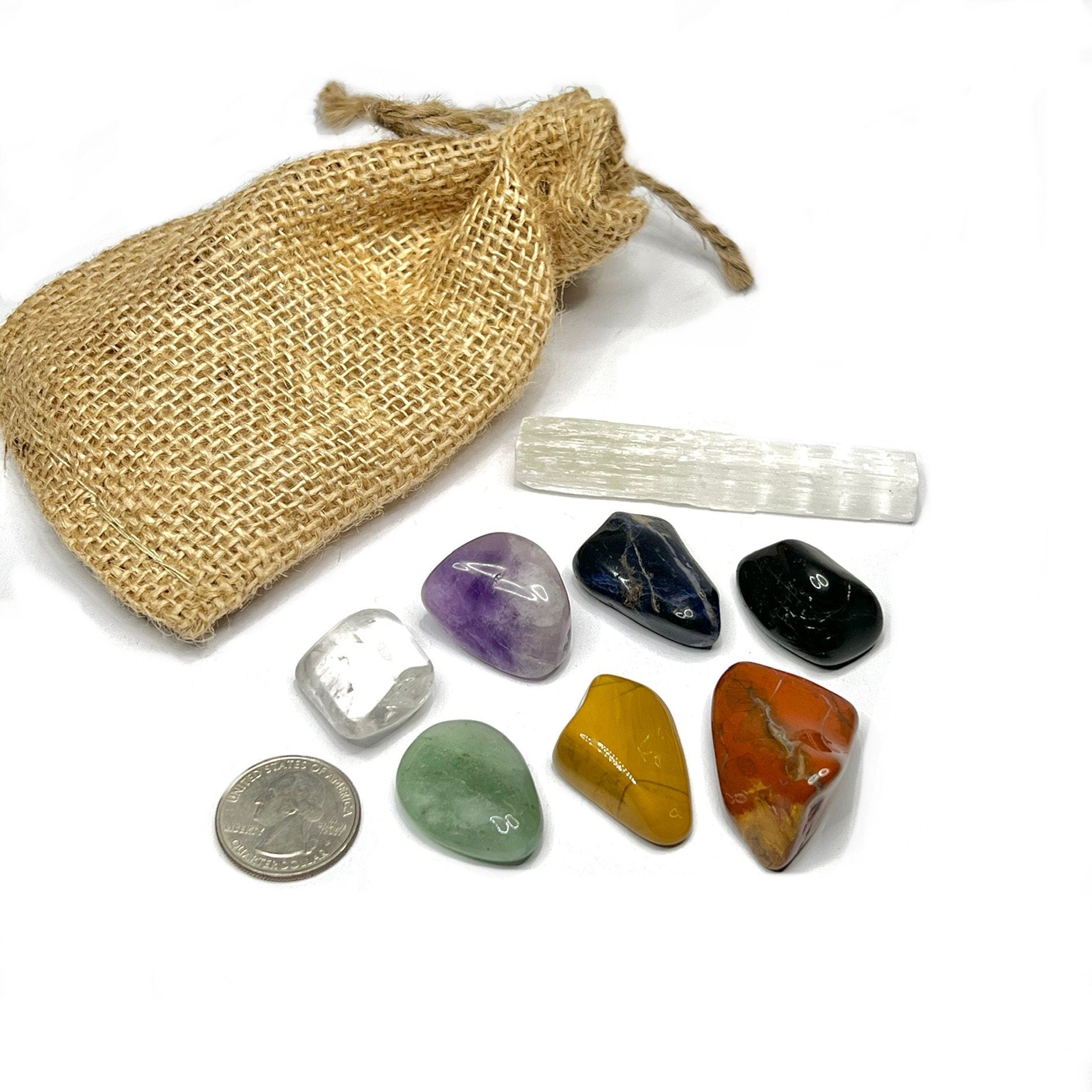 Chakra Stones 8 Piece Crystal Set