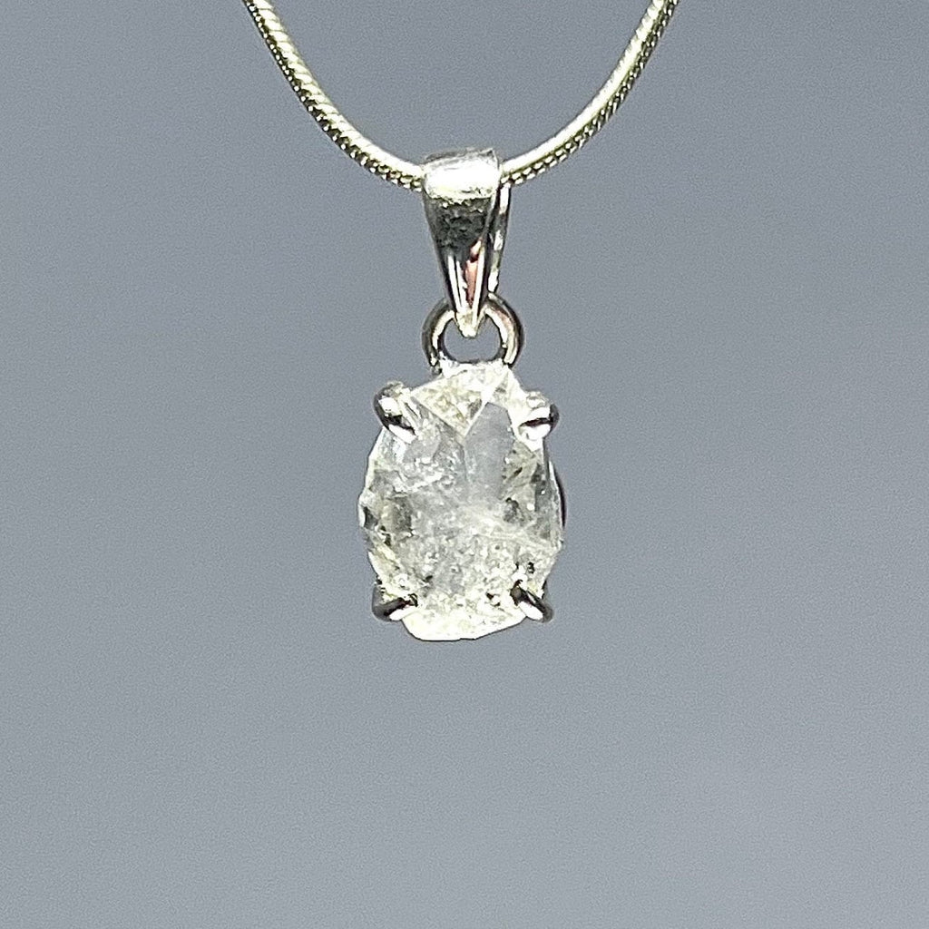 Herkimer Diamond Sterling Silver Pendant Necklace