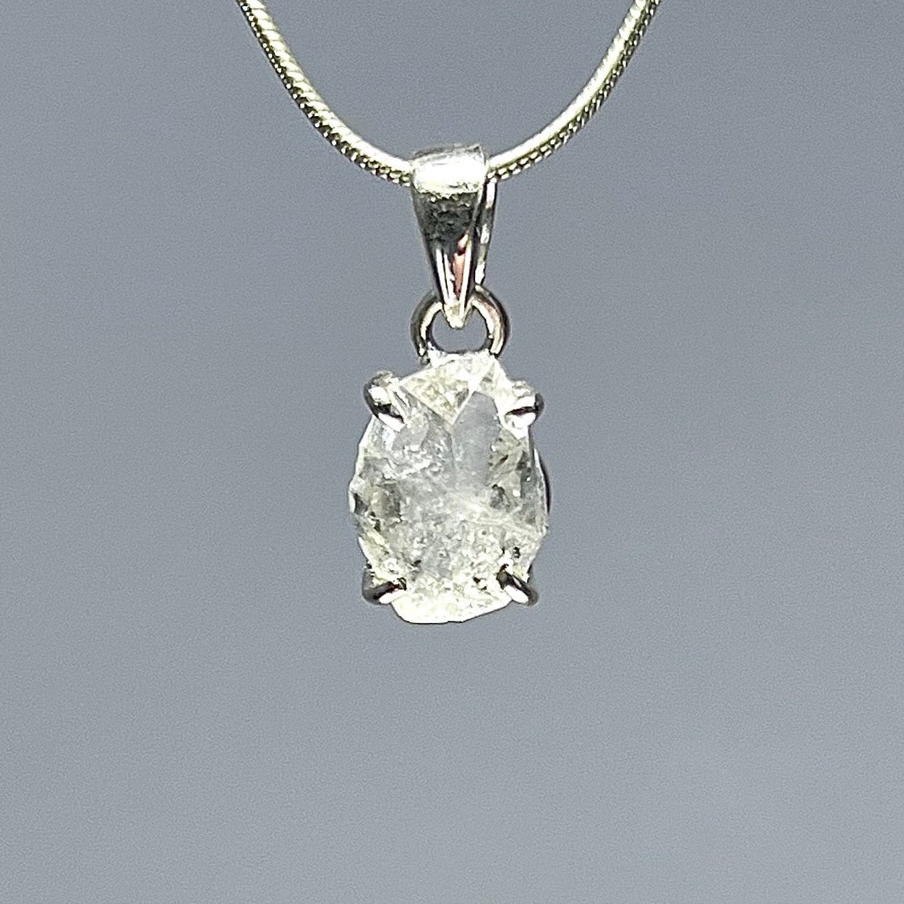 Herkimer Diamond Sterling Silver Pendant Necklace