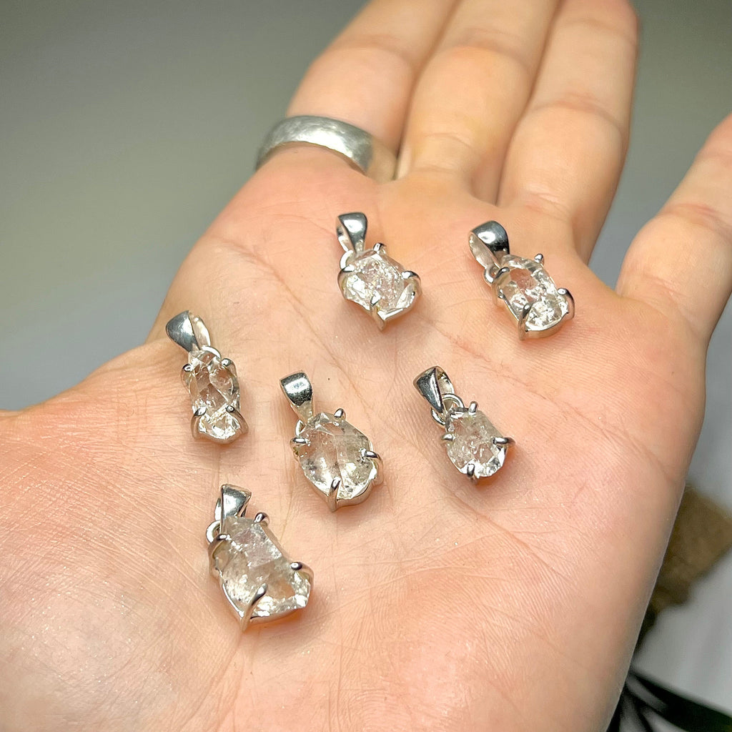 Herkimer Diamond Sterling Silver Pendant Necklace