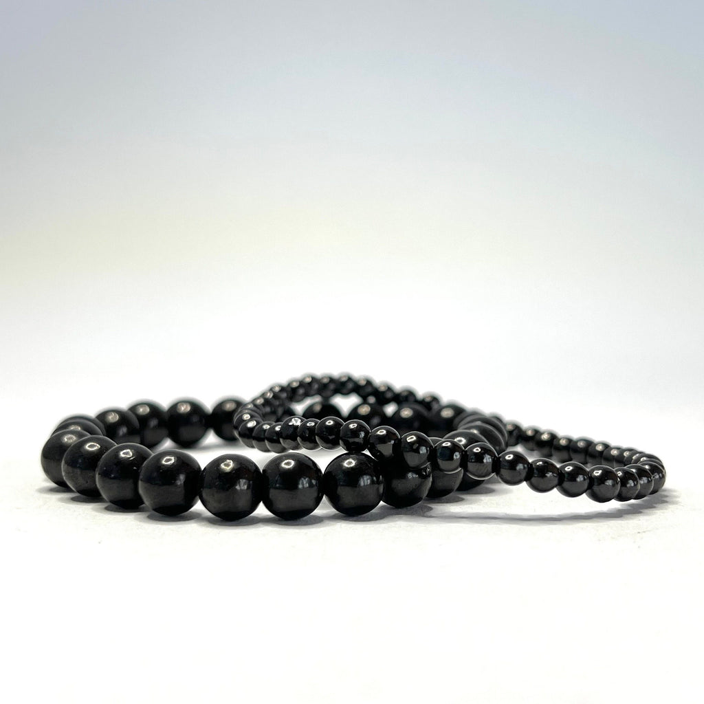 Shungite Crystal Bracelet: Handmade Gemstone Beaded Bracelet