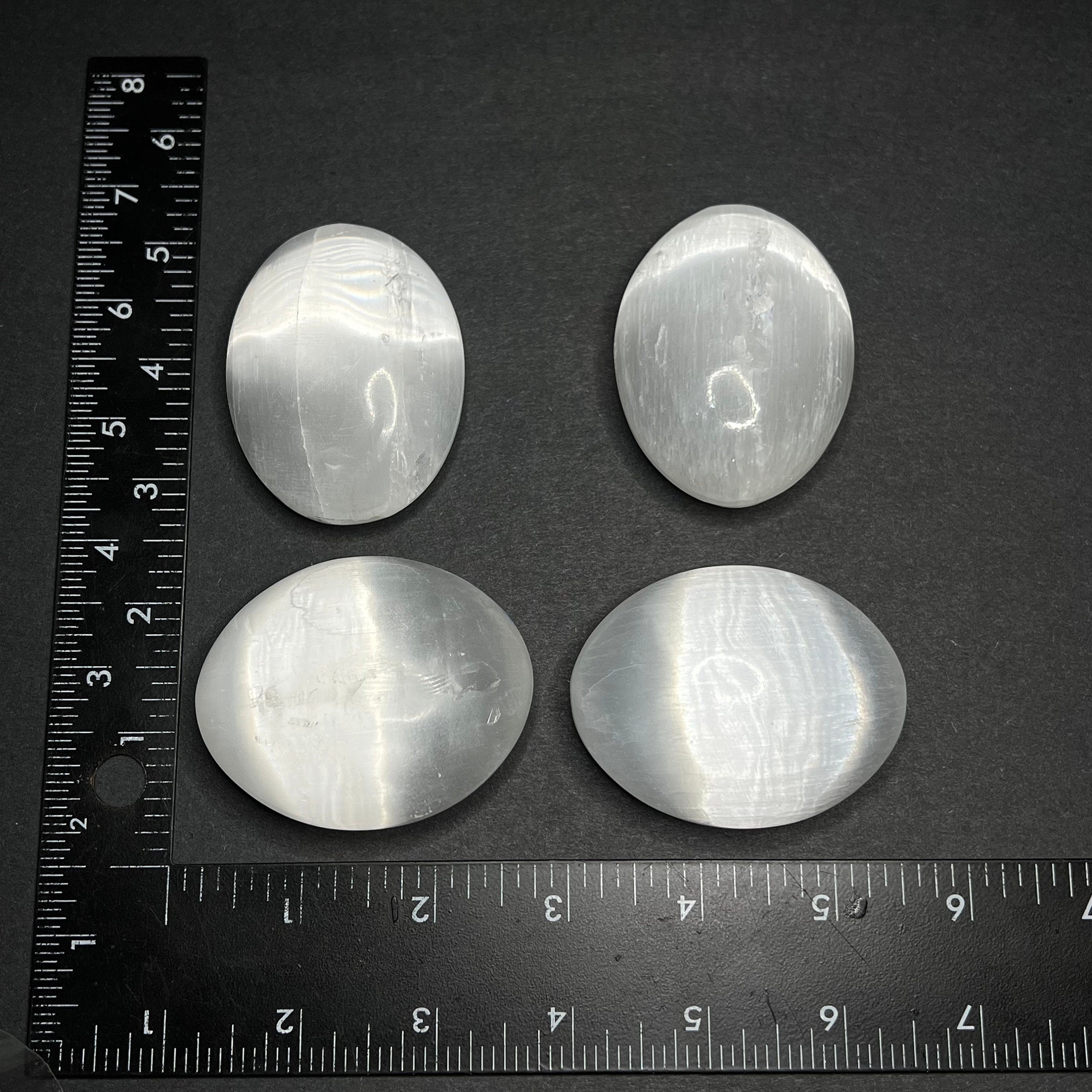 Selenite Crystal Palm Stone