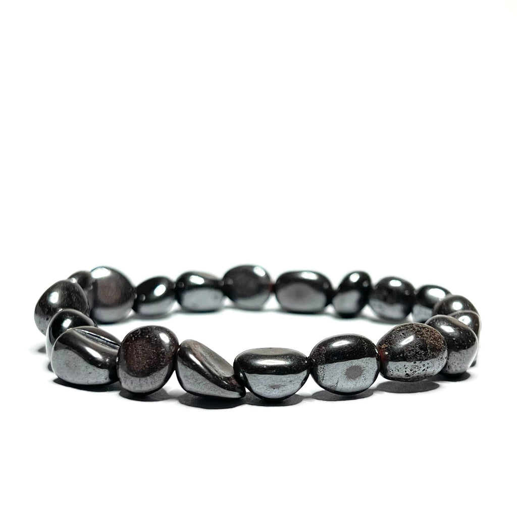 Hematite Tumbled Crystal Bracelet
