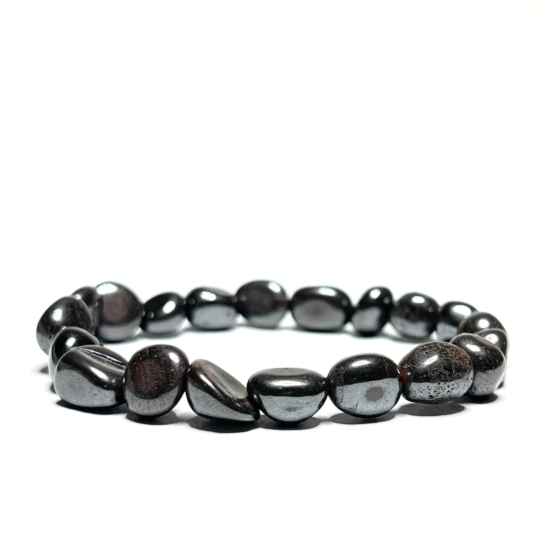 Hematite Tumbled Crystal Bracelet