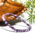 Lepidolite Crystal Bracelet: Handmade Gemstone Beaded Bracelet - #2
