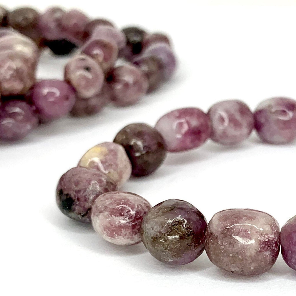Lepidolite Crystal Bracelet: Handmade Gemstone Beaded Bracelet