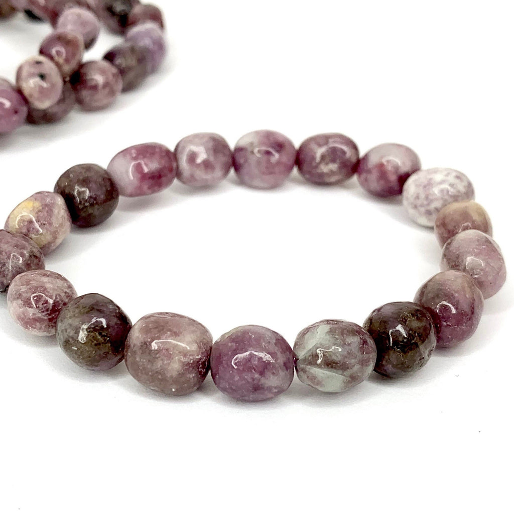 Lepidolite Crystal Bracelet: Handmade Gemstone Beaded Bracelet
