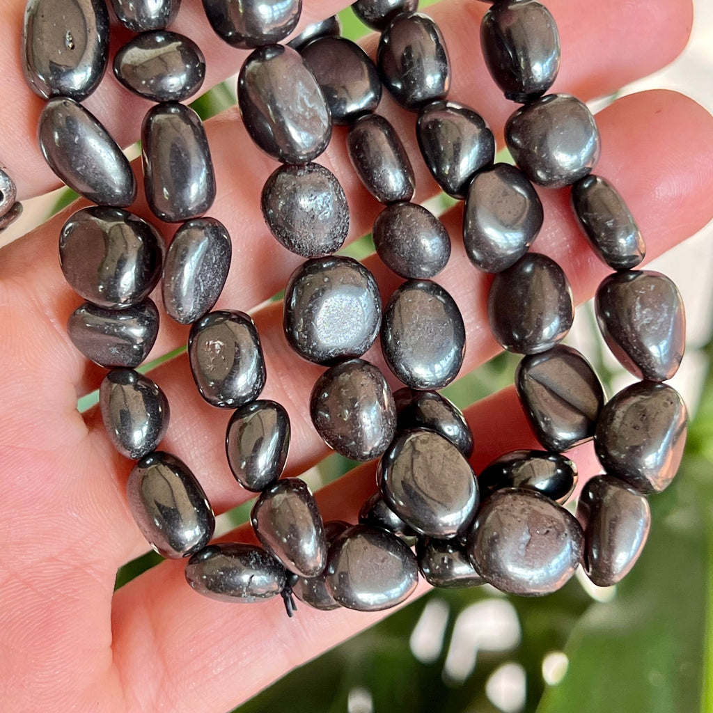 Hematite Tumbled Crystal Bracelet