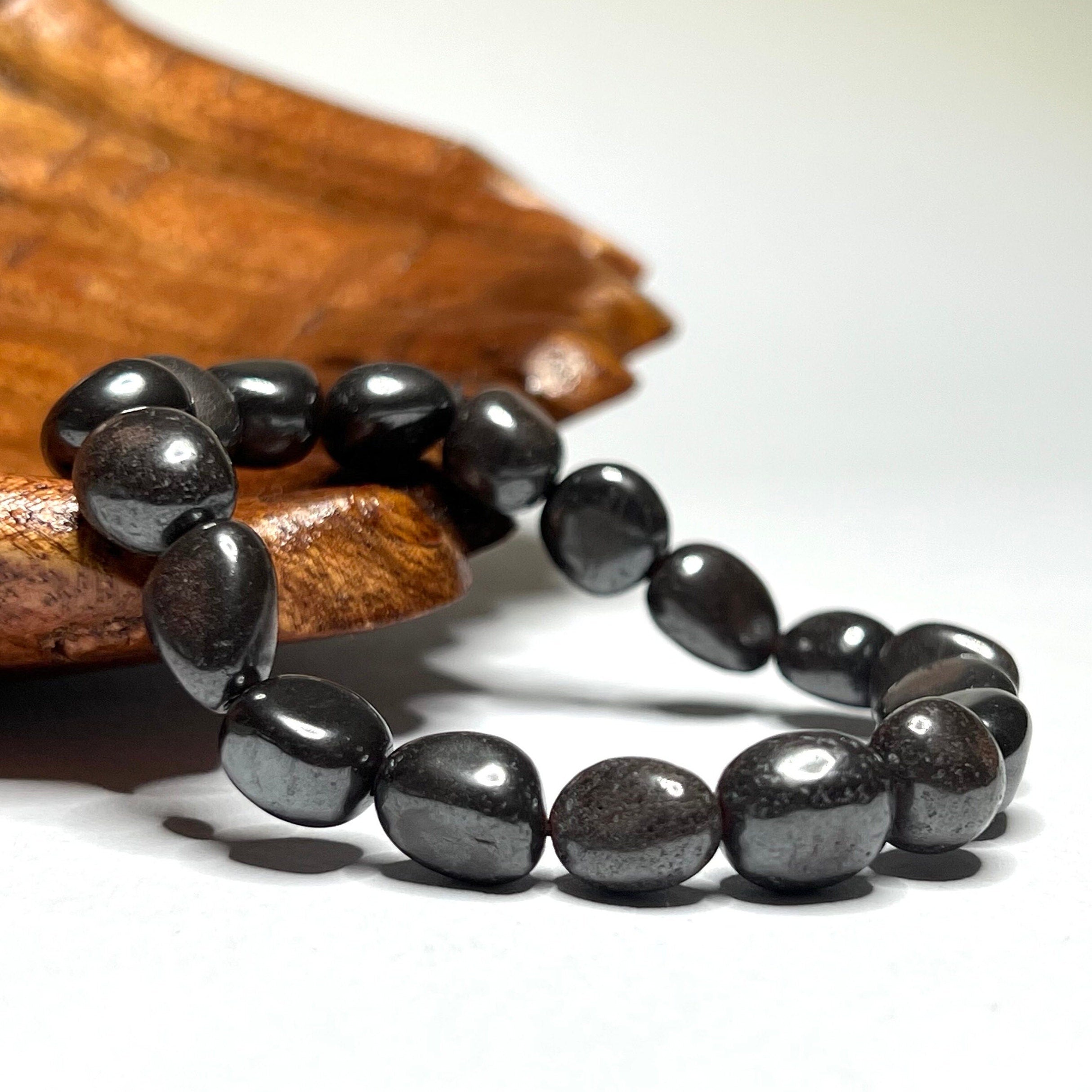 Hematite Tumbled Crystal Bracelet