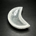 Moroccan Selenite Crescent Moon Charging Bowl: Hand-Carved Crystal Station