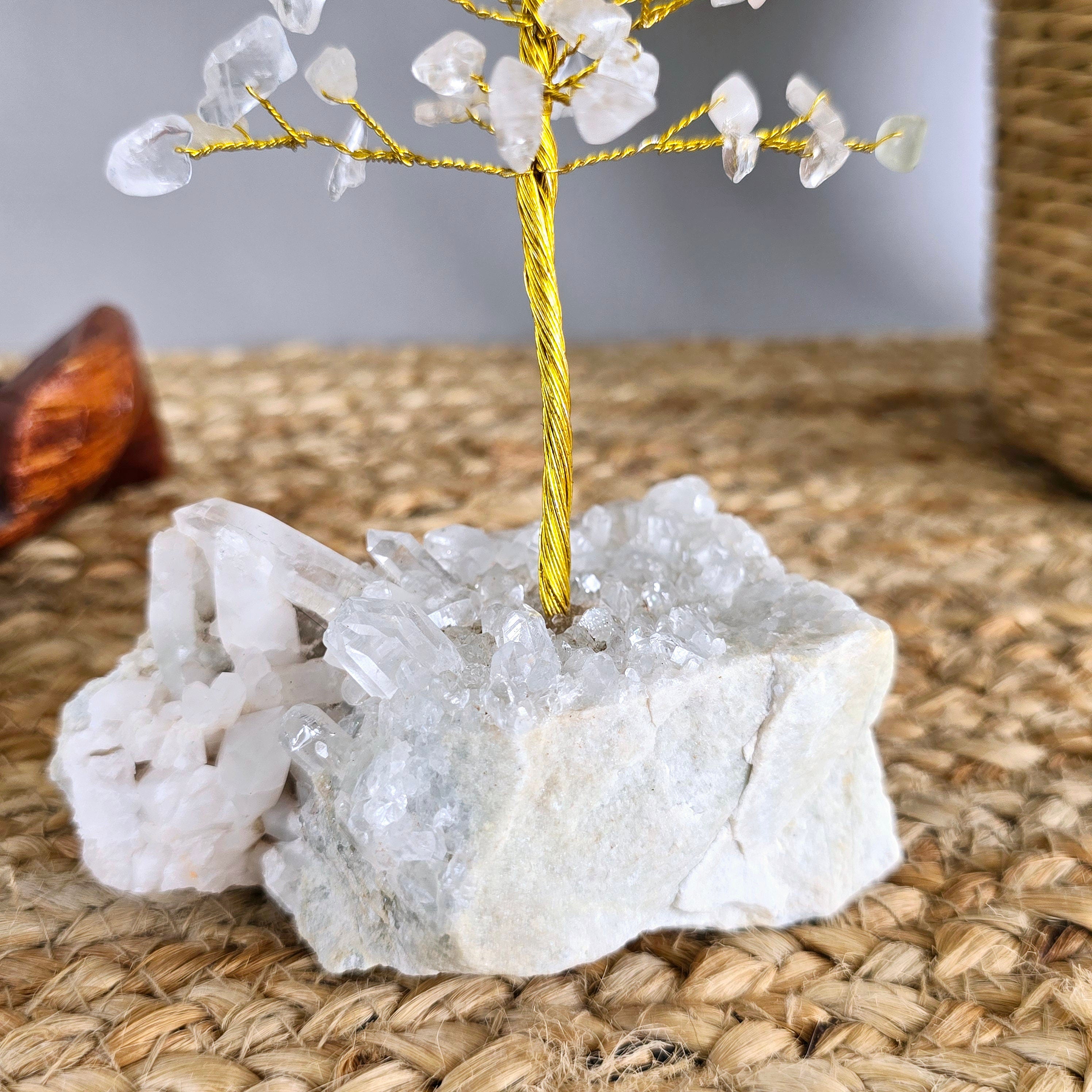 Clear Quartz Crystal Tree: Himalayan Quartz Cluster Base